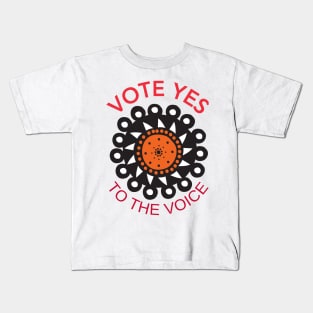 Vote Yes To The Voice Indigenous Voice To Parliament Kids T-Shirt